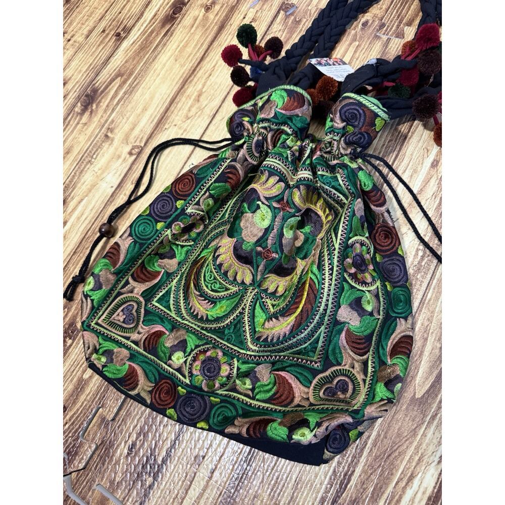 Disney Parks Lumily Thailand Handmade Embroidered Tassel Shoulder Bag - Picture 2 of 12